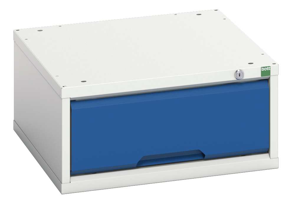 Bott 1 Drawer, Steel, 250mm x 525mm x 550mm, Blue, Grey