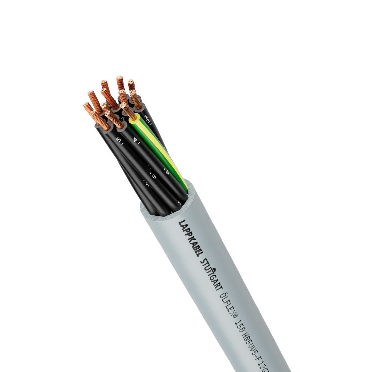 Lapp OLFLEX Control Cable, 5 Cores, 0.5 mm² CSA 20, Screened, 100 m, Grey Polyvinyl Chloride Sheath