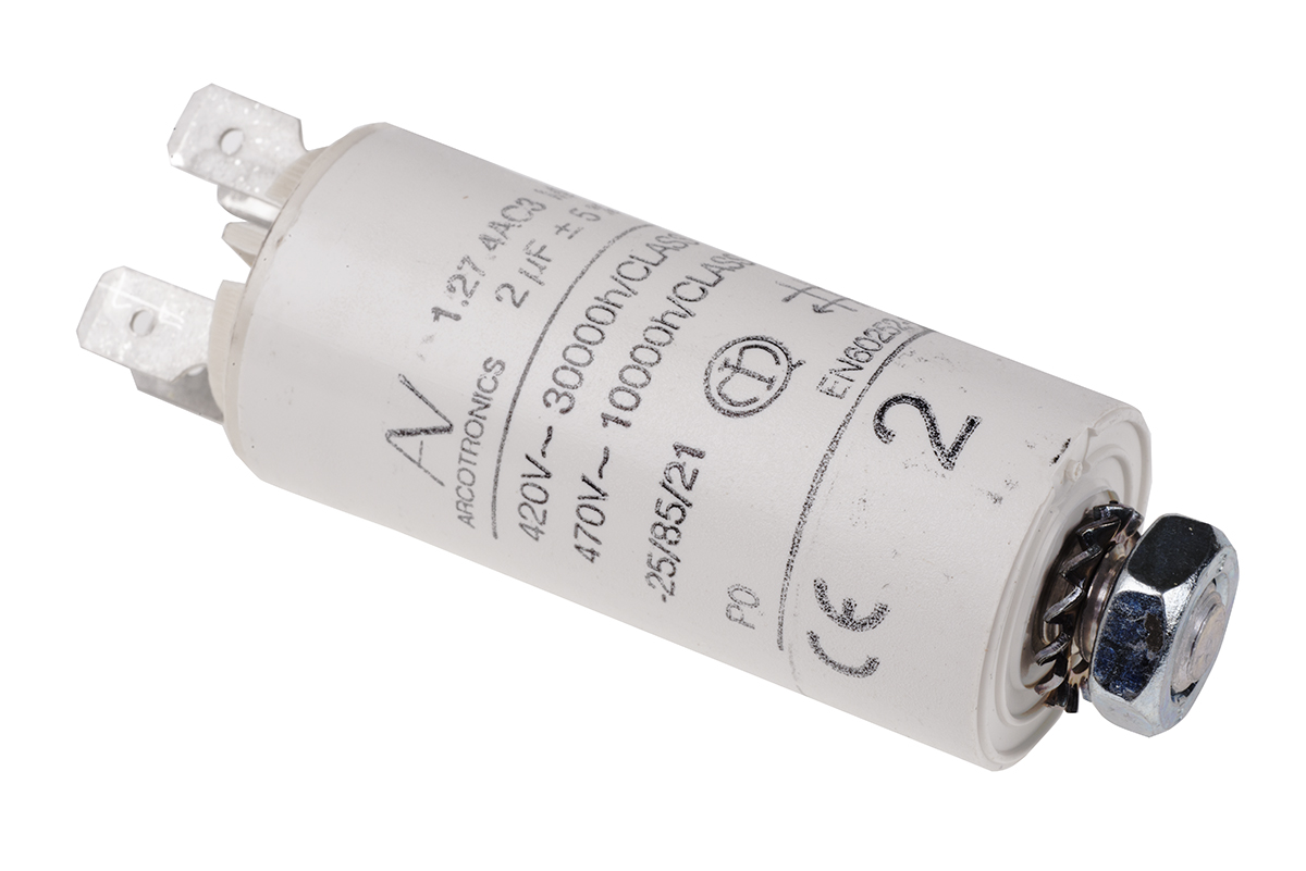 KEMET C27 Metallised Polypropylene Film Capacitor, 470V ac, ±5%, 2μF, Chassis Mount