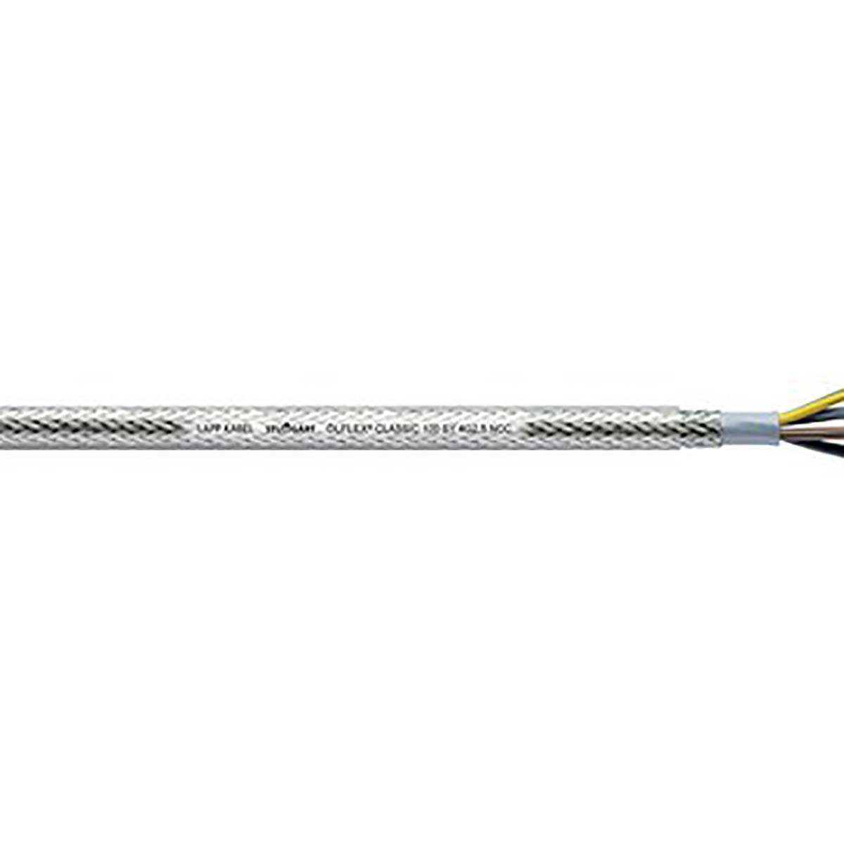Lapp ÖLFLEX CLASSIC 100 SY Control Cable, 4 Cores, 2.5 mm² CSA 13 AWG, Screened, 50 m, Grey Polyvinyl Chloride Sheath