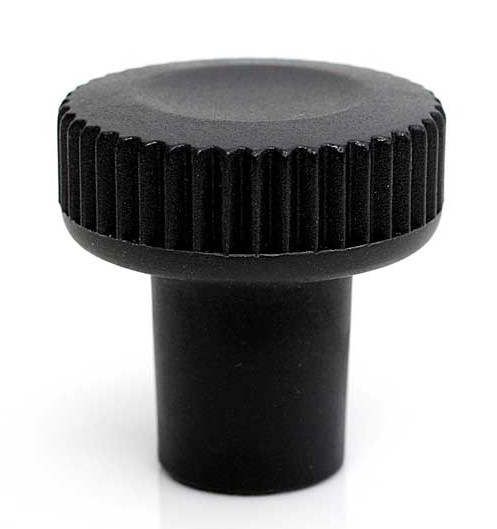 RS PRO Black Thermoplastic Thumbscrew Clamping Knob, M6, Threaded Mount