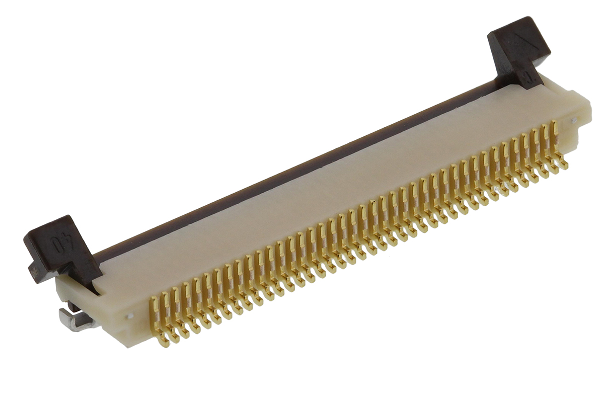 Hirose, FH12 0.5mm Pitch 40 Way Right Angle Female FPC Connector, ZIF Top Contact