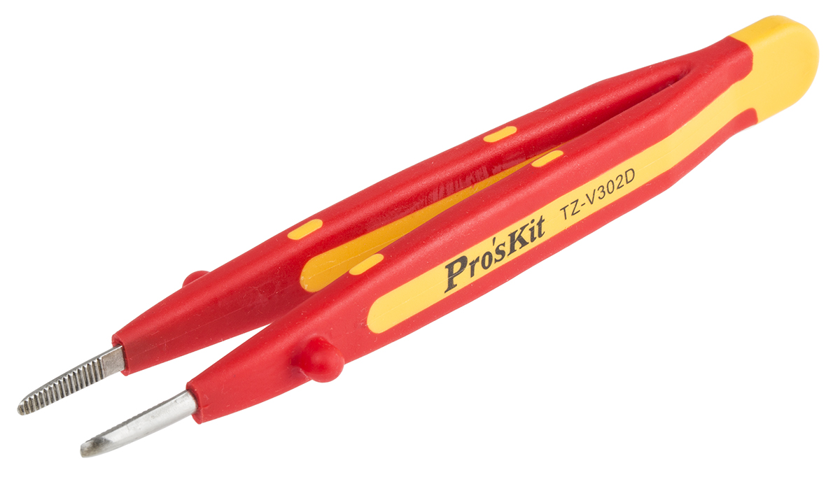 RS PRO 145 mm, Stainless Steel, Tweezers