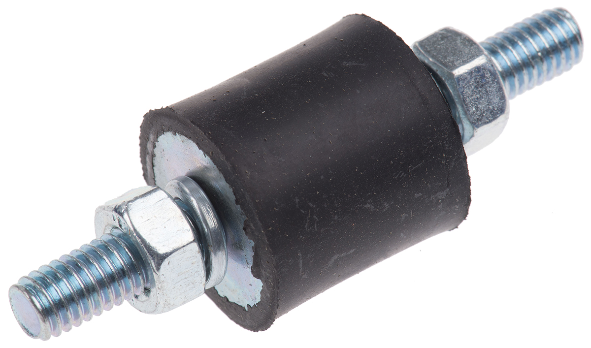 FIBET M6 Anti Vibration Mount, Male to Male Bobbin with 17.6kg Compression Load