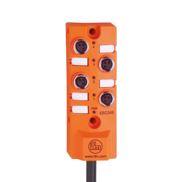 ifm electronic EBC Series Sensor Box, M8, 5m cable, 4 port