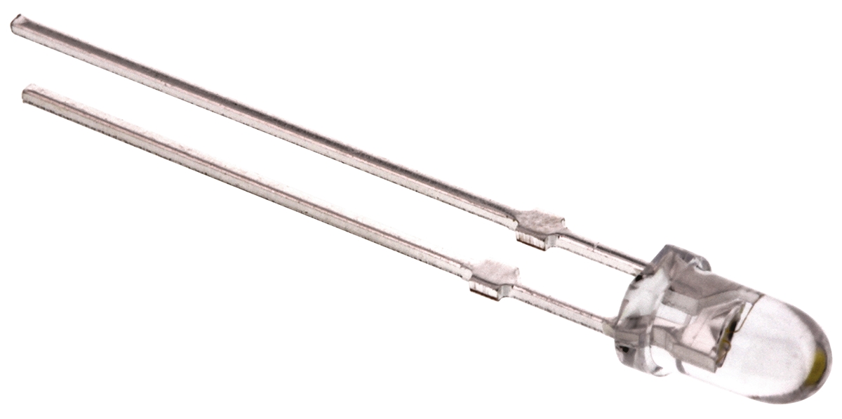 UV5TZ-400-30 Bivar, UV LED, 400nm 40mW 30 °, 2-Pin Through Hole package