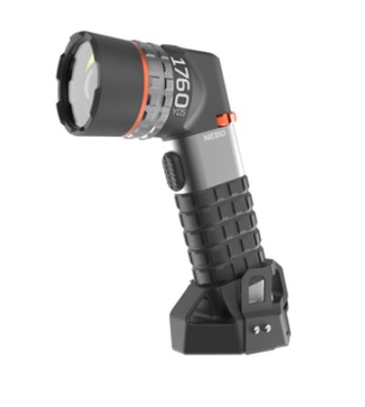 NEBO LED Torch Black - Rechargeable 500 lumens, 160 mm