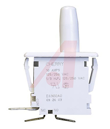 ZF Door Micro Switch, Plunger, SPDT 10 A Thermoplastic Polyester, -40 → +85°C