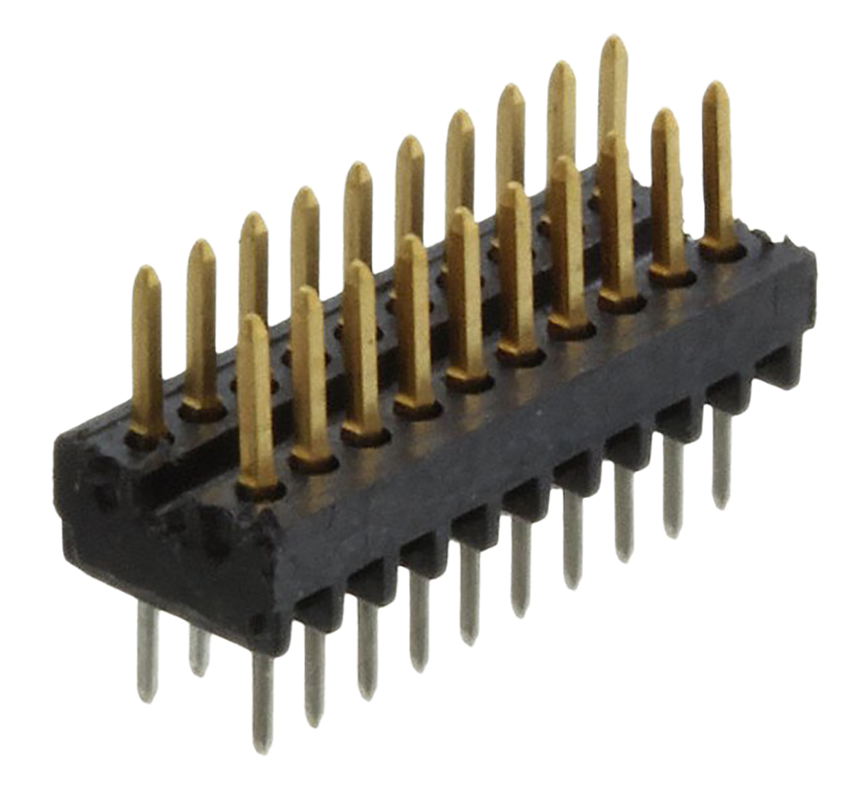 TE Connectivity AMPMODU System 50 Series Straight Through Hole Pin Header, 20 Contact(s), 1.27 mm Pitch, 2 Row,