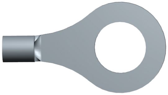 TE Connectivity, SOLISTRAND Uninsulated Ring Terminal, M6 Stud Size, 1mm² to 2.6mm² Wire Size
