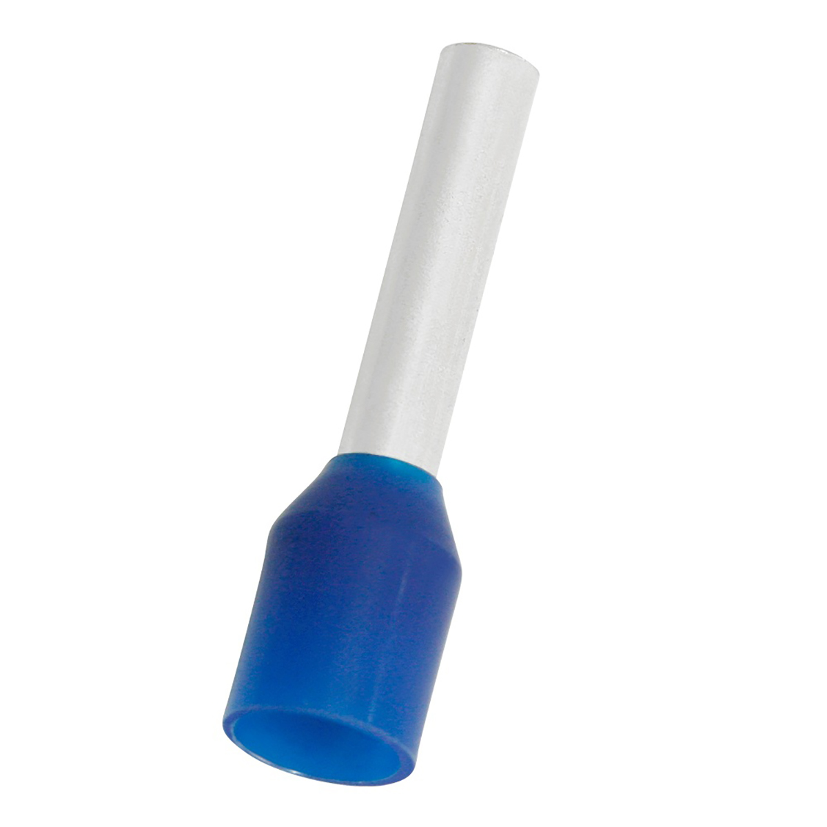 RS PRO Insulated Crimp Bootlace Ferrule, 8mm Pin Length, 1.2mm Pin Diameter, 0.75mm² Wire Size, Blue