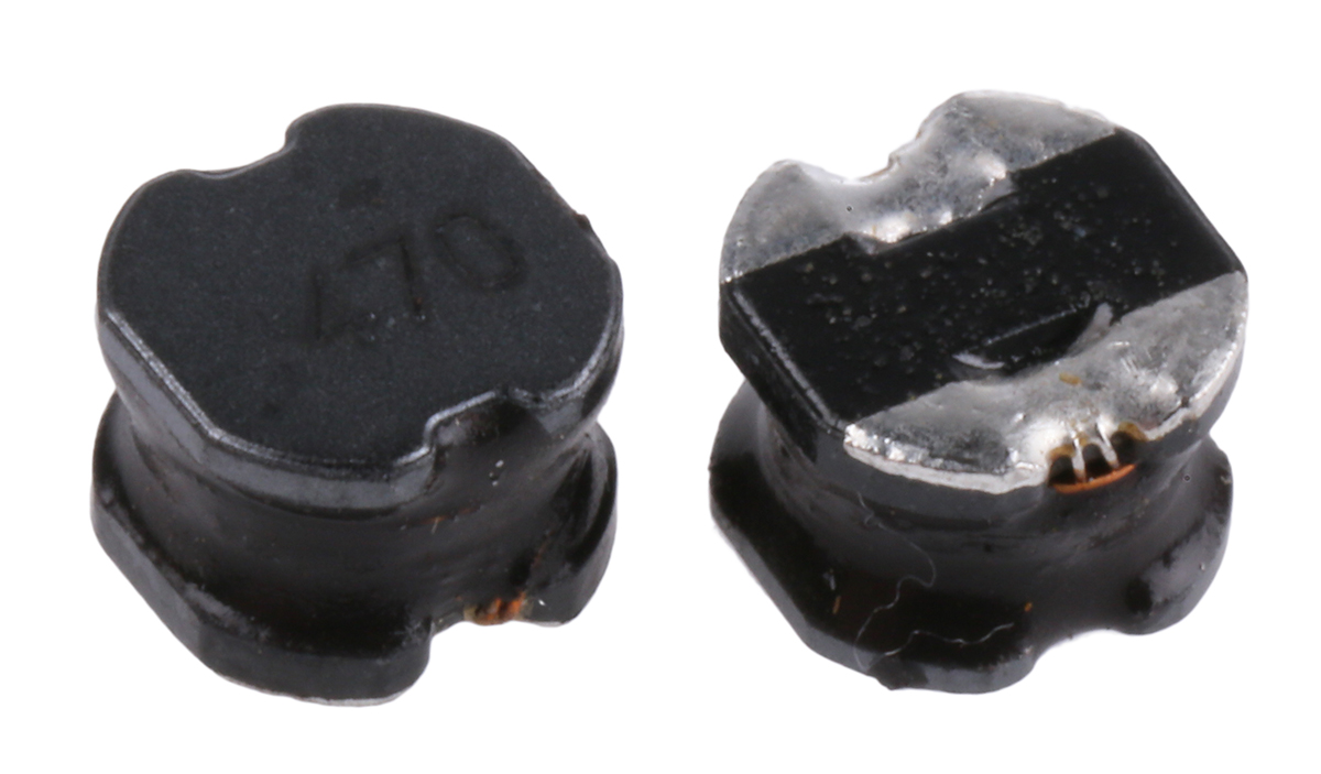 Bourns, SRN6045, 6045 Yes Wirewound Surface Mount Inductor with a Ferrite Core, 47 μH Wirewound ±20 % 1.3 A Idc Q:13