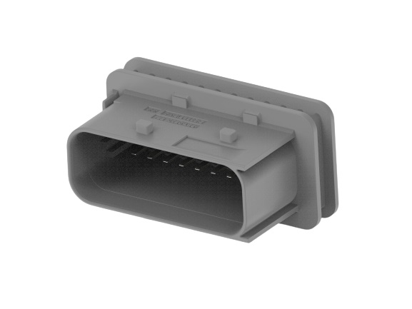 TE Connectivity 2-23695 Series Straight Cable PCB Header, 18 Contact(s), 6 mm Pitch, 2 Row, Shrouded