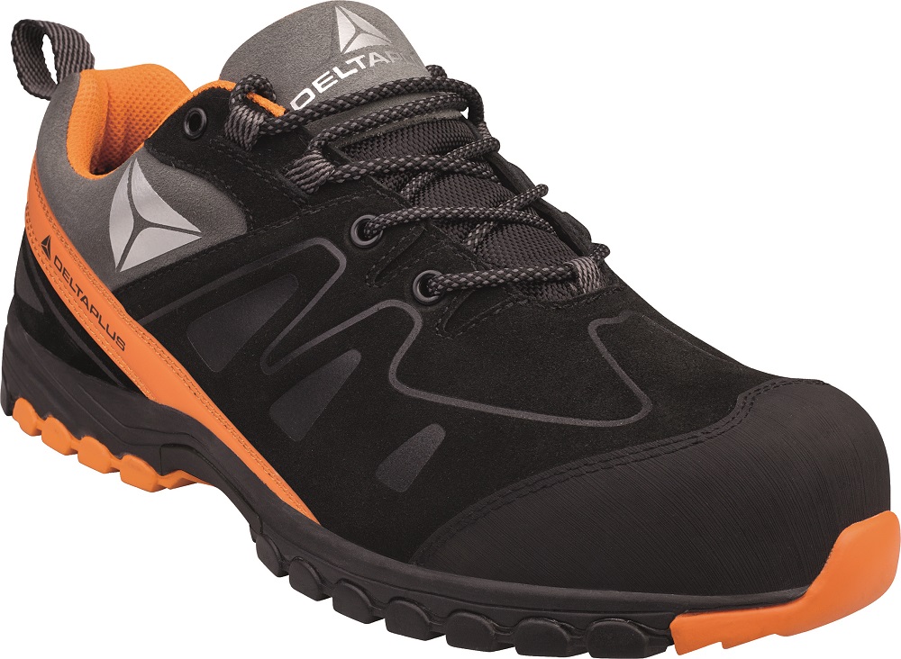 Delta Plus Men's Black, Orange Composite Toe Capped Safety Trainers, UK 7, EU 41