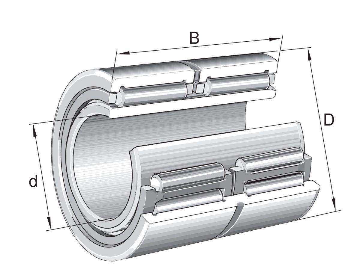 INA NA6913-ZW-XL 65 mm ID Roller Bearing Needle, 90 mm OD