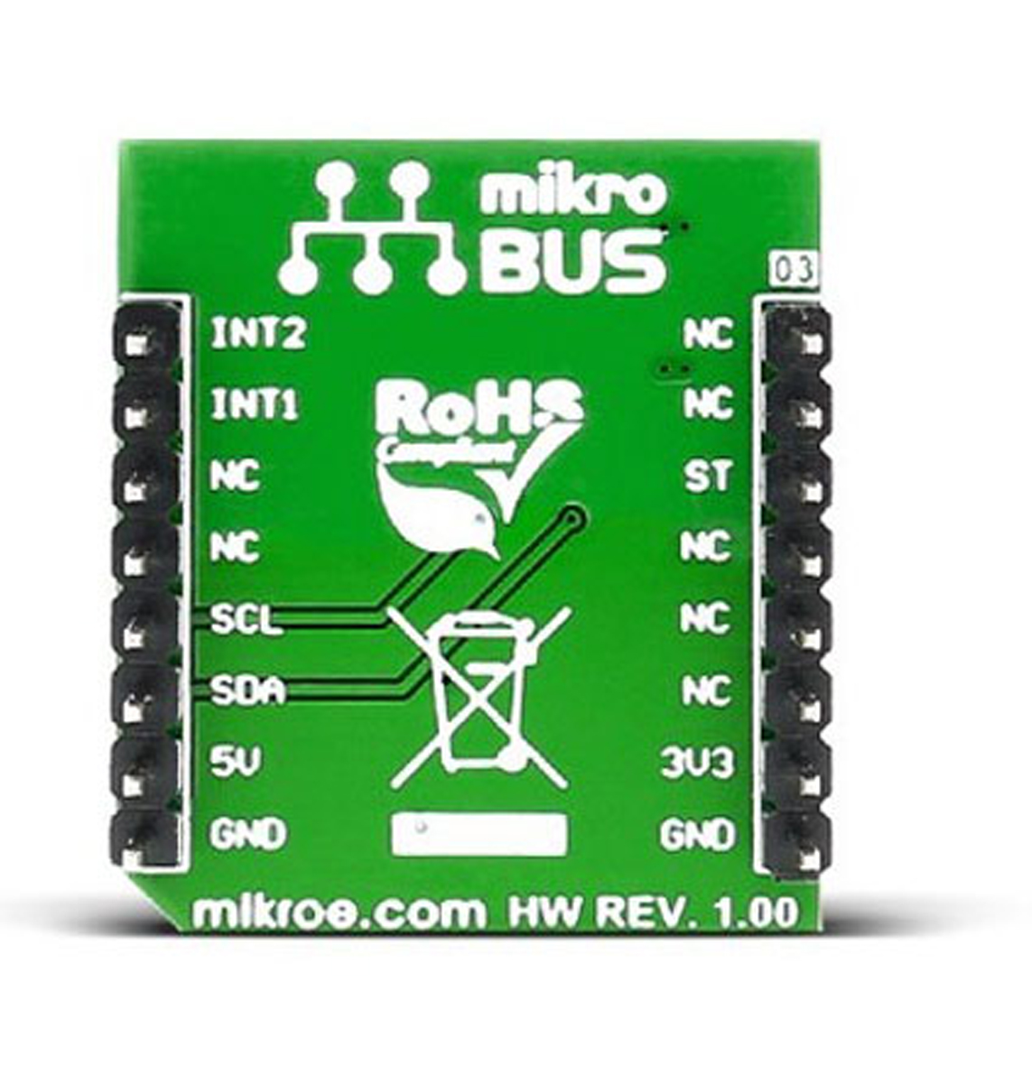 MikroElektronika Earthquake Click Vibration Sensor MikroBus Click Board for D7S