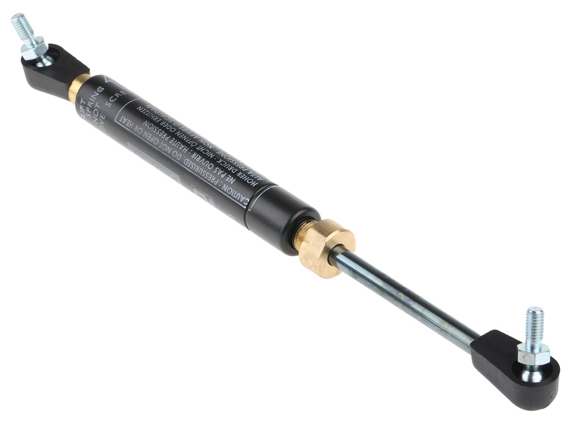 Camloc Steel Gas Strut, with Ball & Socket Joint, 170.0mm Extended Length, 60.0mm Stroke Length