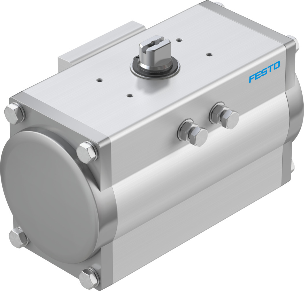 Festo DFPD Series 8 bar Double Action Pneumatic Rotary Actuator, 90° Rotary Angle, 120mm Bore