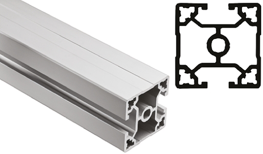 FlexLink Silver Aluminium Profile Strut, 44 x 44 mm, 11mm Groove, 3000mm Length, Series XC