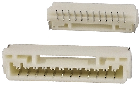 JST GH Series Straight Surface PCB Header, 12 Contact(s), 1.25 mm Pitch, 1 Row, Shrouded