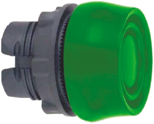 Schneider Electric Harmony XB5 Series Green Spring Return Push Button Head, 22mm Cutout, IP66, IP67, IP69K