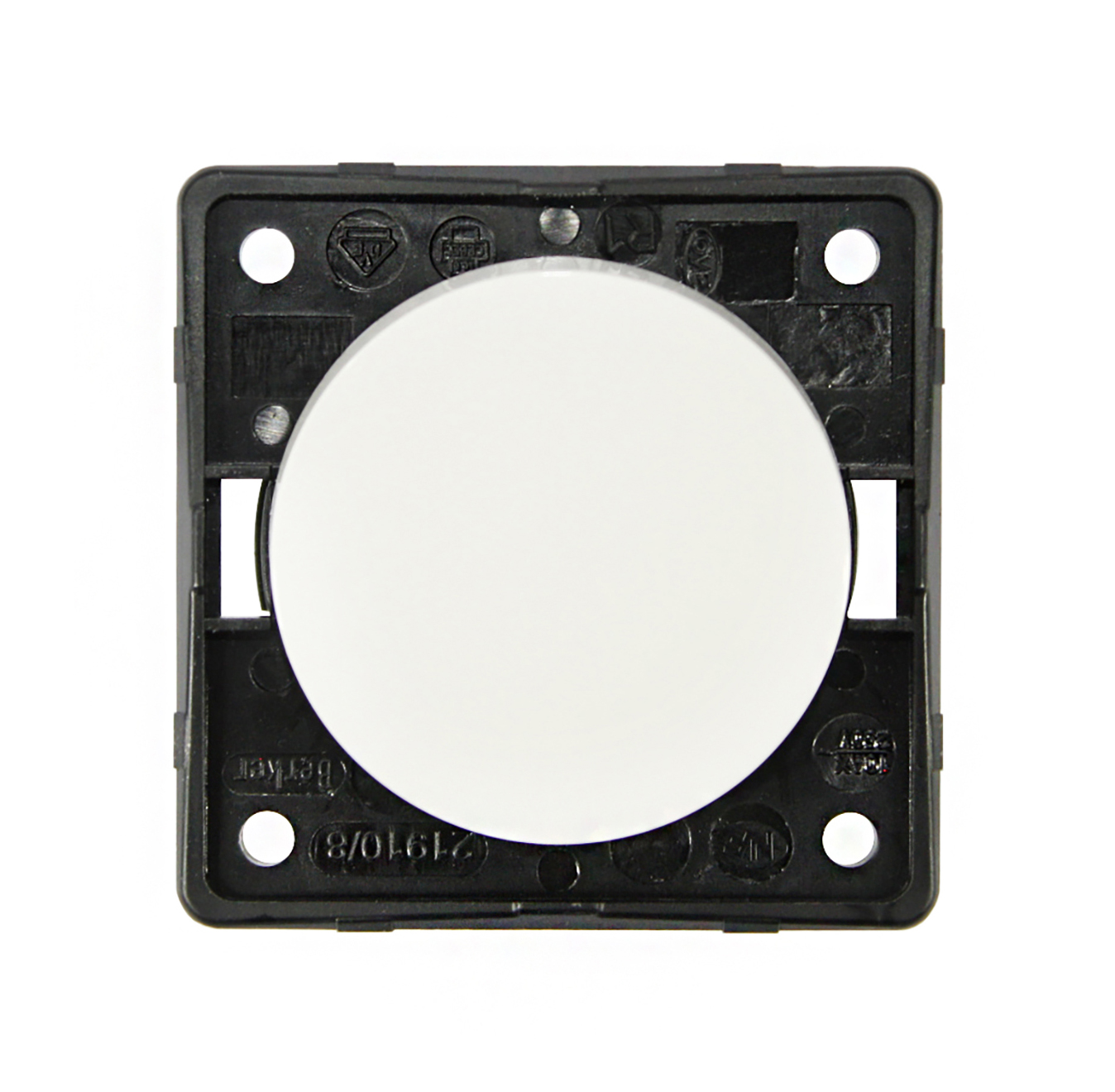 Berker DPST, (On)-Off Rocker Switch Screw Mount