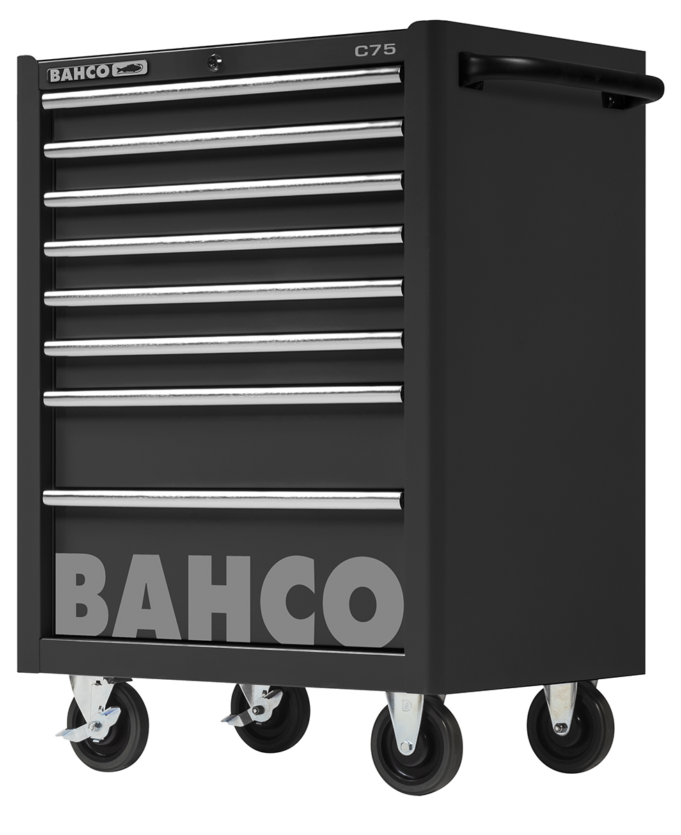 Bahco 8 Drawer Solid Steel Wheeled Tool Trolley