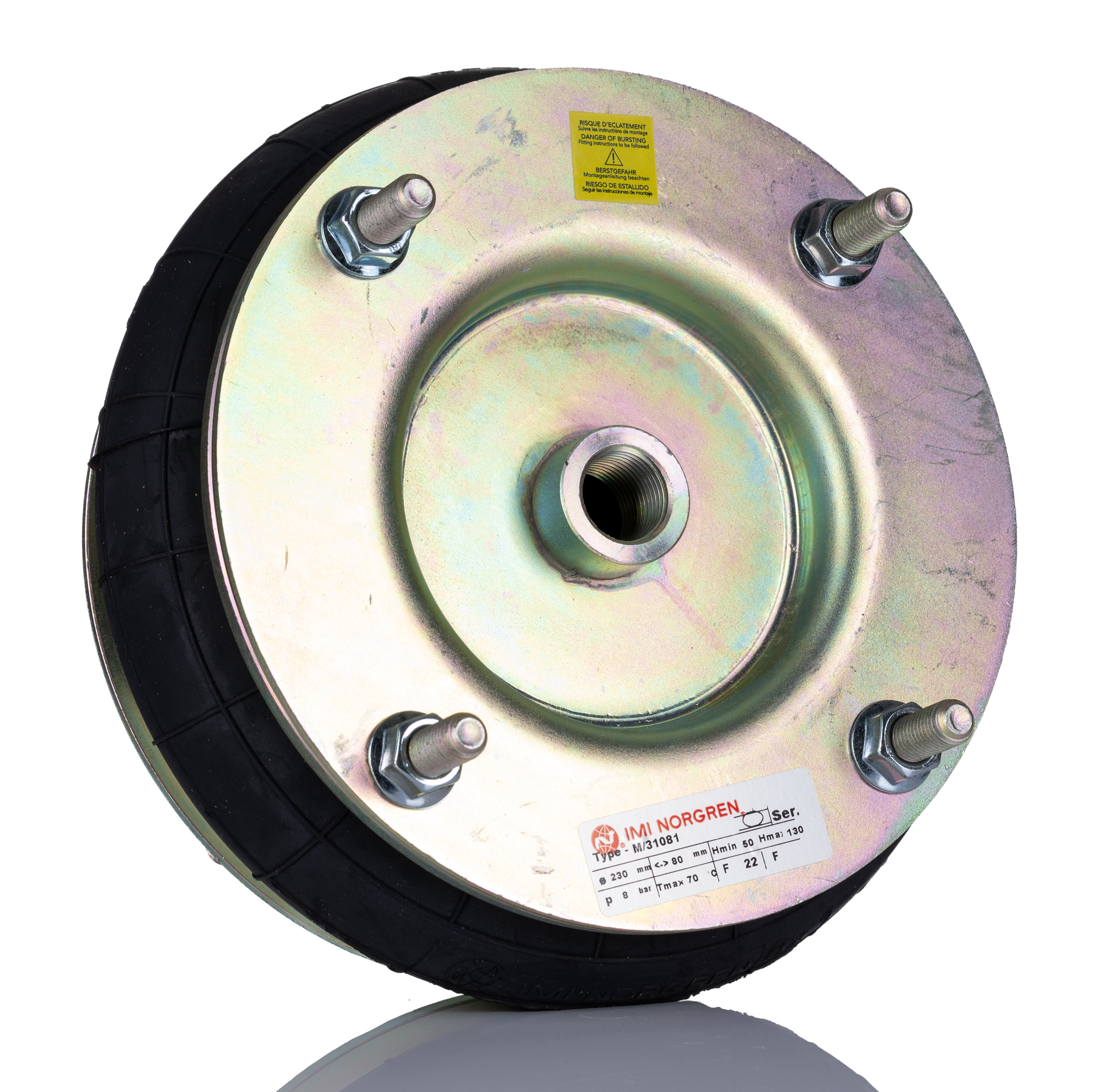 Norgren Compact Air Bellows M/31081, 2 convolution , 115mm Stroke