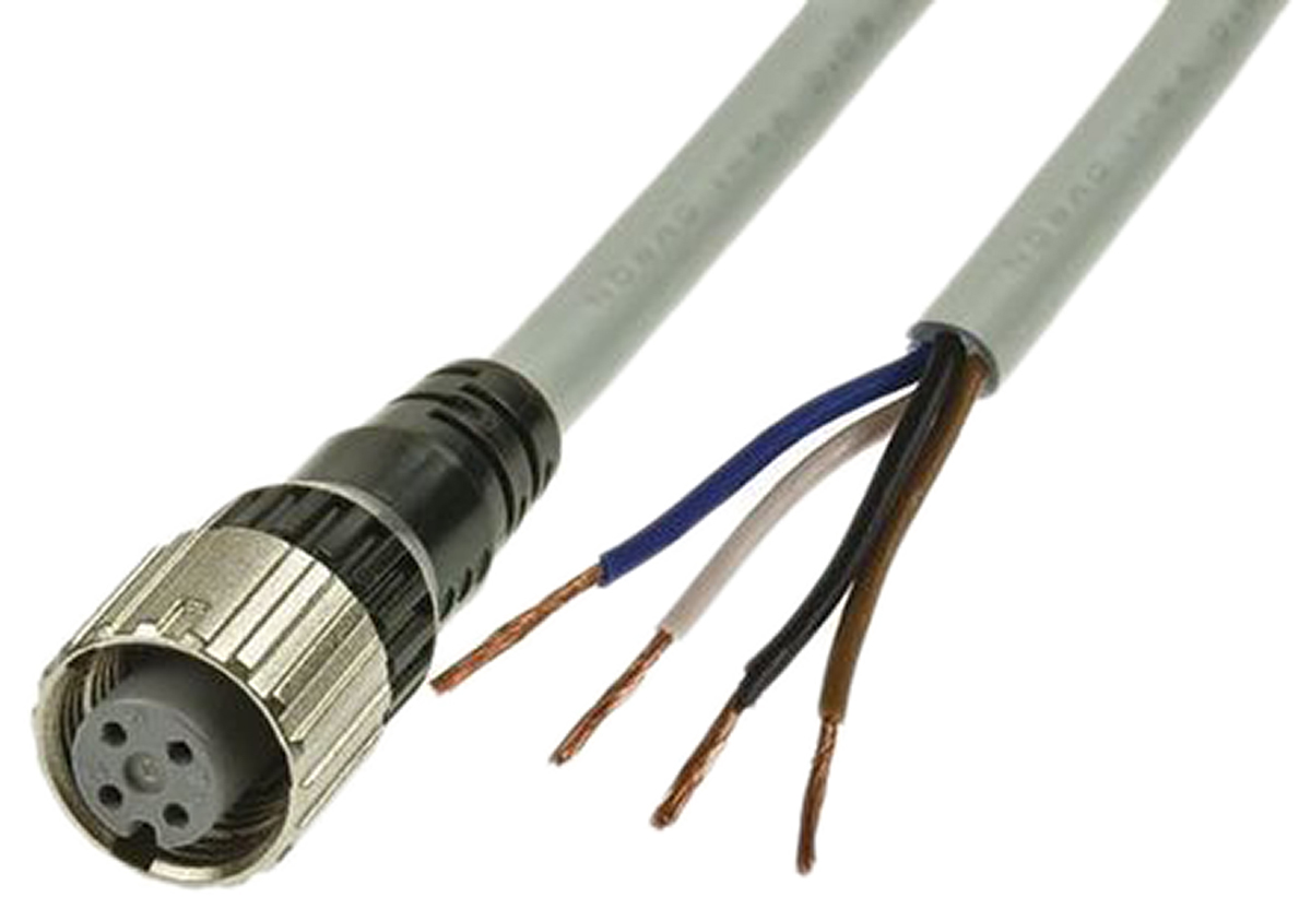 Omron Male M12 to Female M12 Sensor Actuator Cable