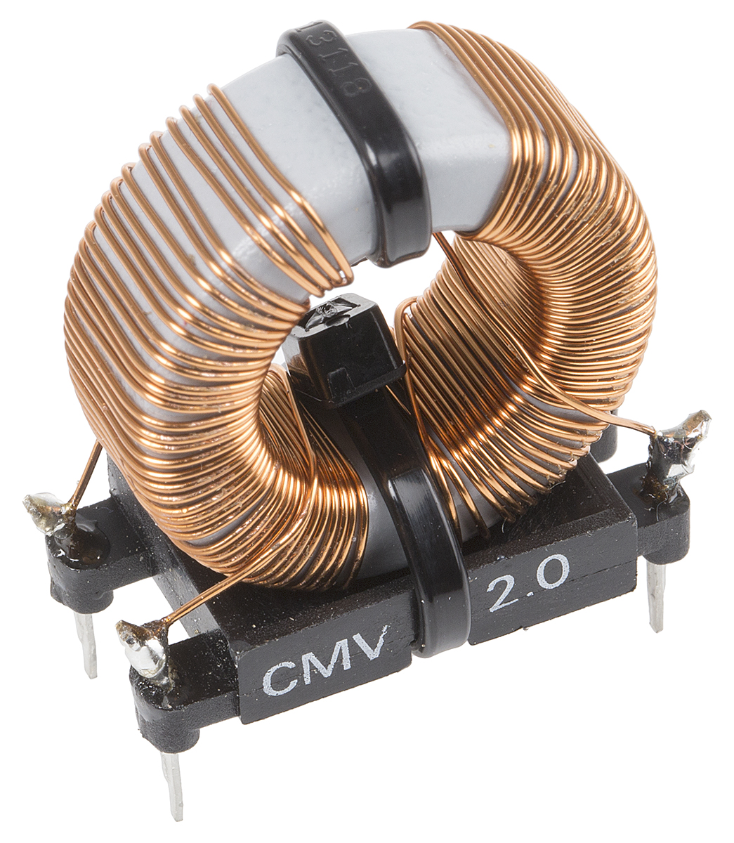 Roxburgh EMC 7.5 mH Ferrite Common Mode Choke, Max SRF:440Hz, 2A Idc, 160mΩ Rdc 250 V ac, CMV