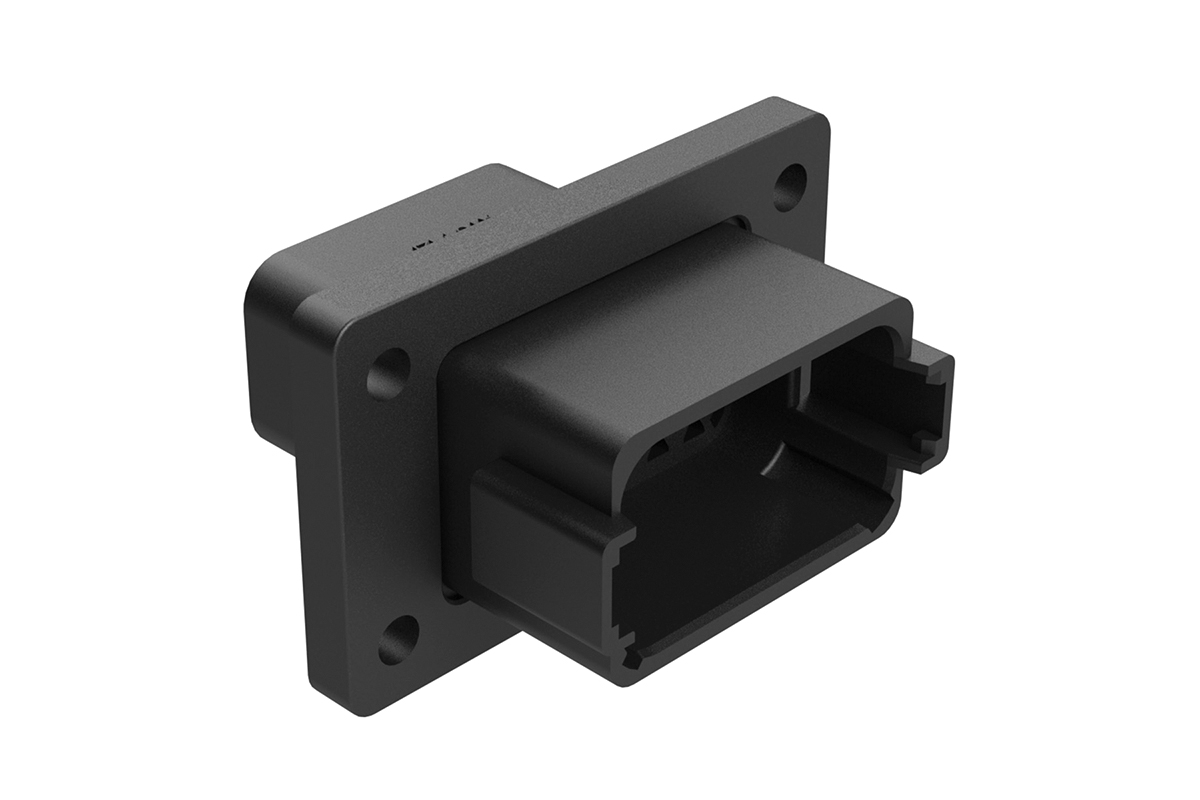 Amphenol Industrial, AT Automotive Connector Plug Black Panel Mount 12 Way AT04-12PA-CL06