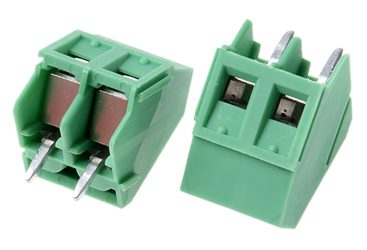 Phoenix Contact SMKDSP 1.5/ 2-5.08 Series PCB Terminal Block, 2-Contact, 5.08mm Pitch, Through Hole Mount, 1-Row,