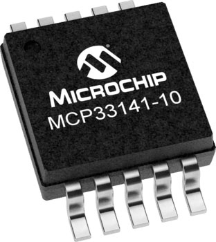 Microchip, 1 14 bit- ADC 500 ksps, 10-Pin