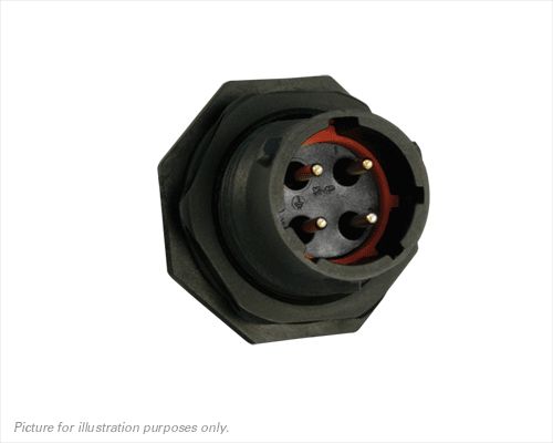 Souriau Sunbank by Eaton Circular Connector, 4 Contacts, Panel, Standard Connector, Plug, Male, IP68, IP69K, UTS Series