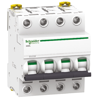 Schneider Electric Acti 9 iC60L MCB, 4P, 32A Curve C, 400V AC, 12 → 250V DC, 10 kA Breaking Capacity