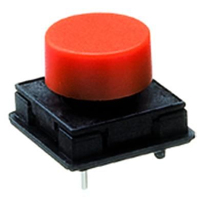 Schurter IP40 Blue Push Button Tactile Switch, Normally Open 50mA 10.75mm Through Hole