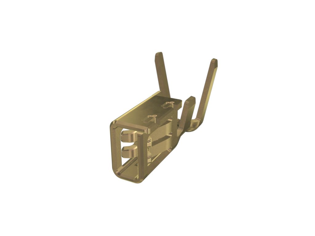 Amphenol Communications Solutions ComboLock Series Receptacle Crimp Terminal, Surface Mount Termination