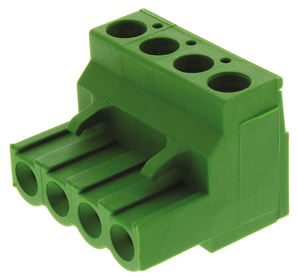 TE Connectivity, 5.08mm Pitch, 4 Way, Pluggable Terminal Block, Plug, Cable Mount, Screw Down Termination, 796634-4