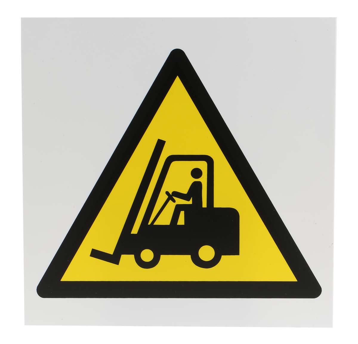 RS PRO Fork Lift Hazard Hazard Warning Sign