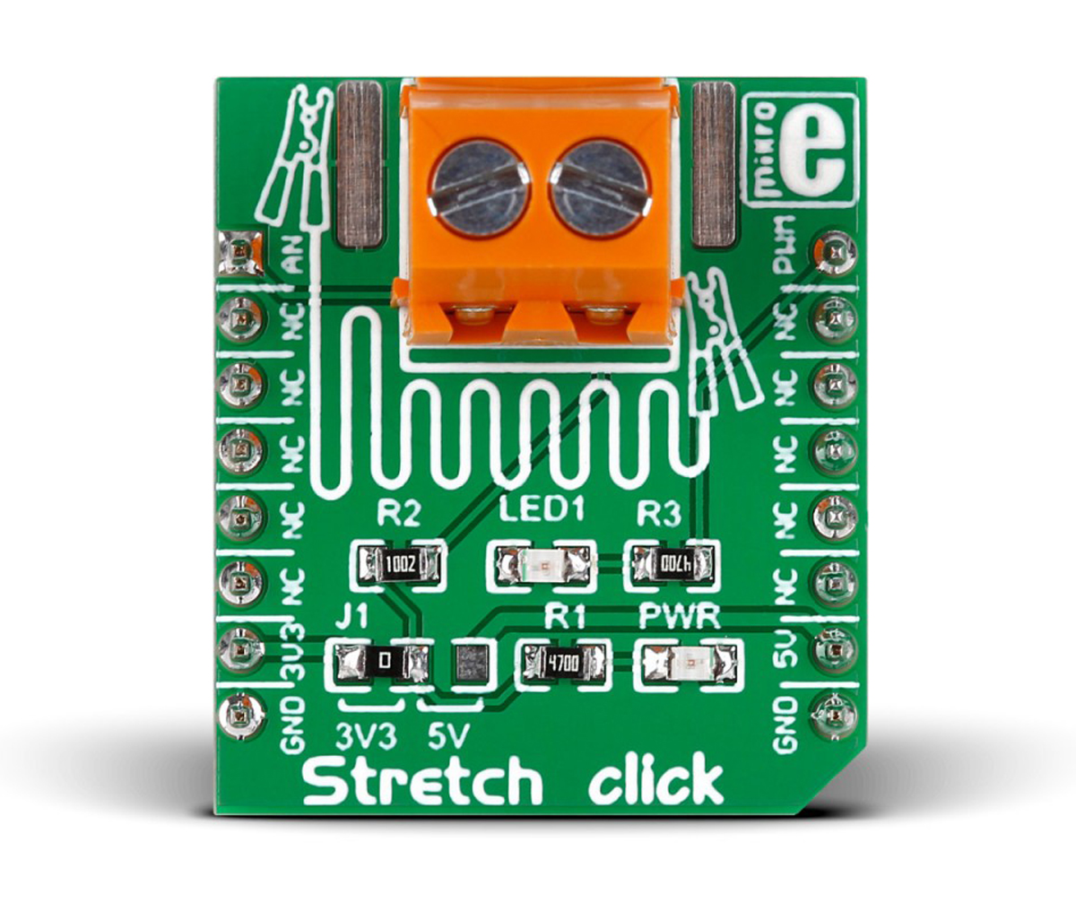 MikroElektronika Stretch Click mikroBus Click Board for Stretch Force Measurement MIKROE-2064
