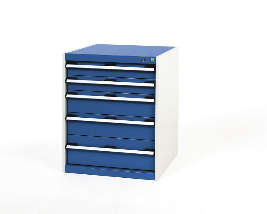 Bott Drawer Unit, 800mm x 650mm x 650mm, Blue, Grey