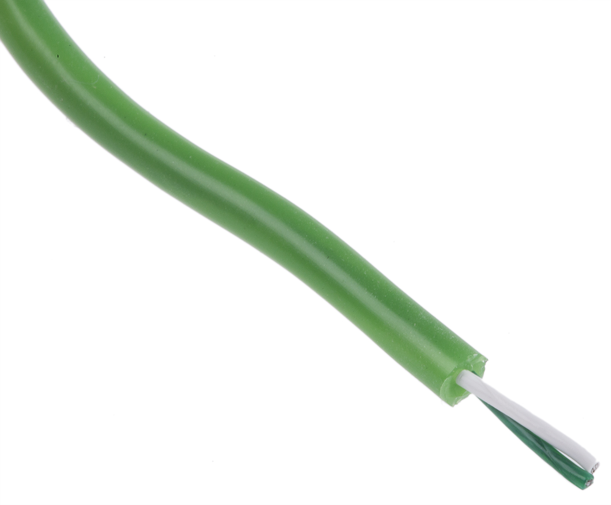 Jumo Type K Thermocouple & Extension Wire, 25m, Unscreened, PTFE Insulation, +180°C Max