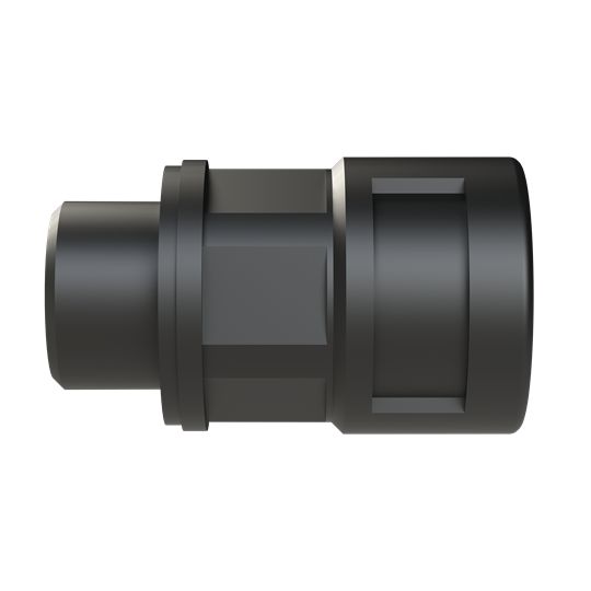 Flexible Fitting, Conduit Fitting, 12mm Nominal Size, M16, Polyamide 6, Black