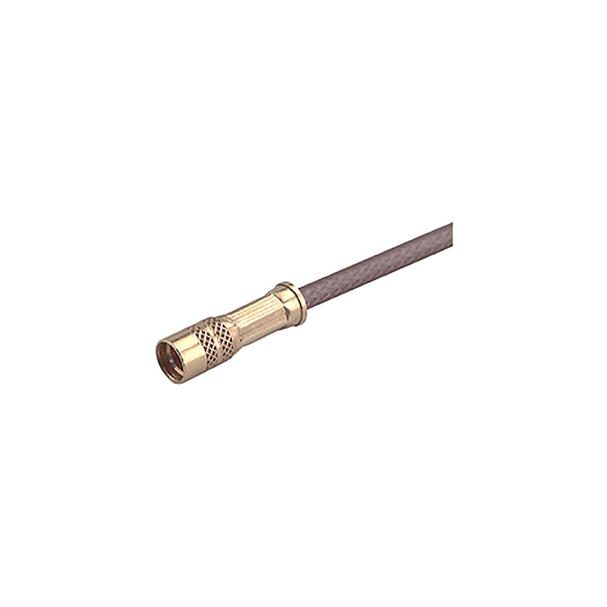 Huber+Suhner 21_MMCX-50-1-1/111_OH Series, Jack Cable Mount MMCX Connector, Crimp Termination, Straight Body