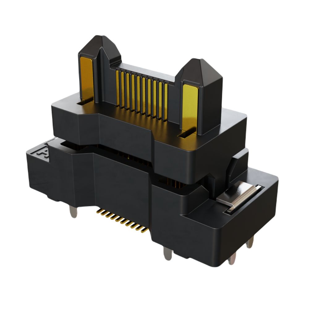 HARWIN FLECTO Series Vertical Surface PCB Header, 20 Contact(s), 0.5 mm Pitch, 2 Row, Shrouded