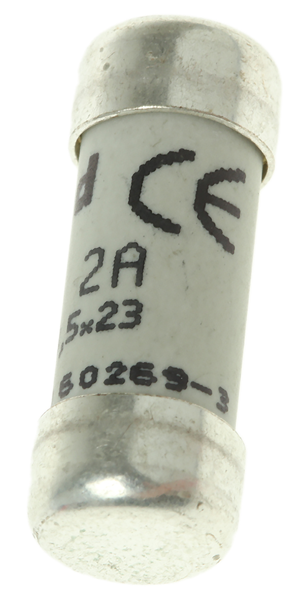 Legrand 2A F Ceramic Cartridge Fuse, 8.5 x 23mm