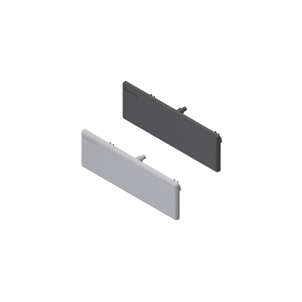 Bosch Rexroth Black PP Cover Cap, 20 x 60 mm Strut Profile, 6mm Groove