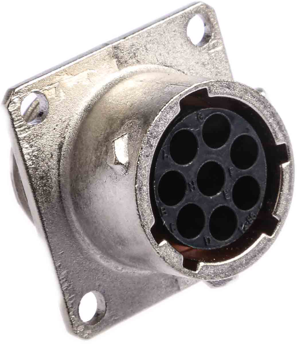 Souriau Sunbank by Eaton, UTO 8 Way Wall Mount MIL Spec Circular Connector Receptacle, Socket Contacts,Shell Size 12,