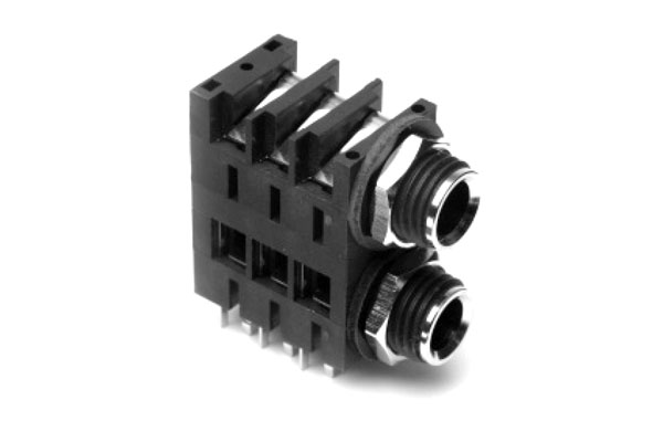 Amphenol Industrial Jack Connector 1/4 in PCB Phone Jack Socket 10A
