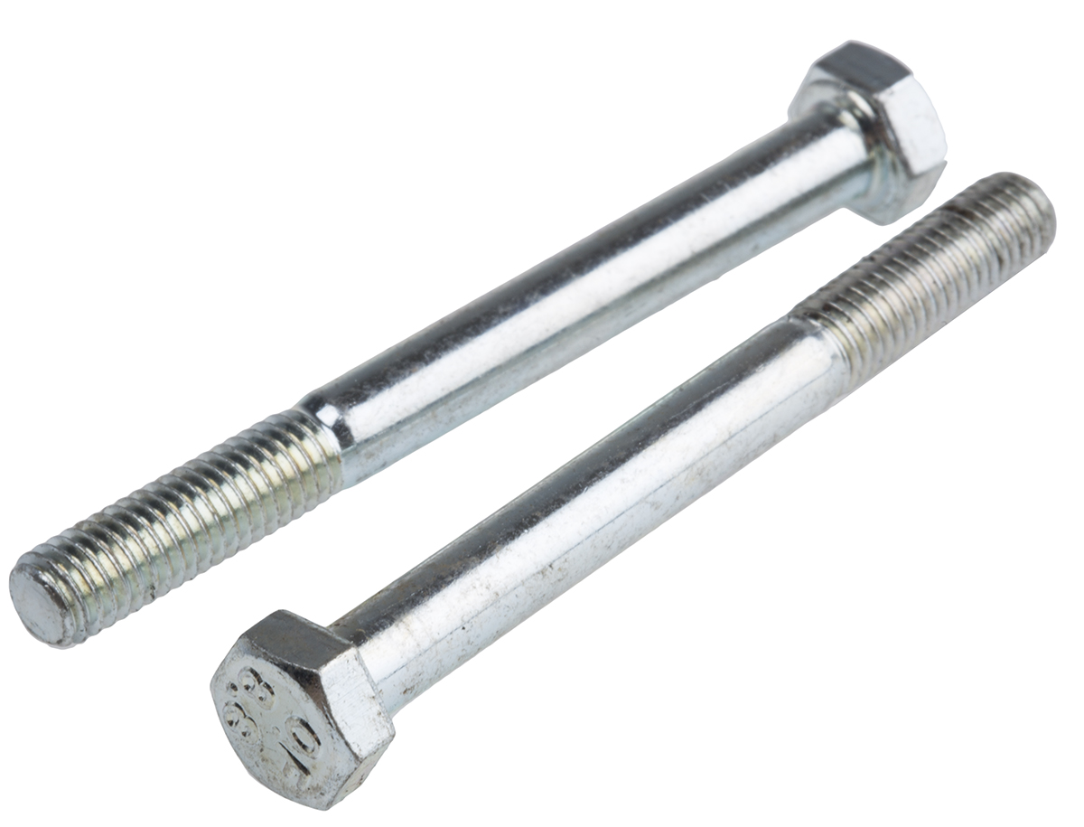 RS PRO Bright Zinc Plated Steel, Hex Bolt, M5 x 50mm